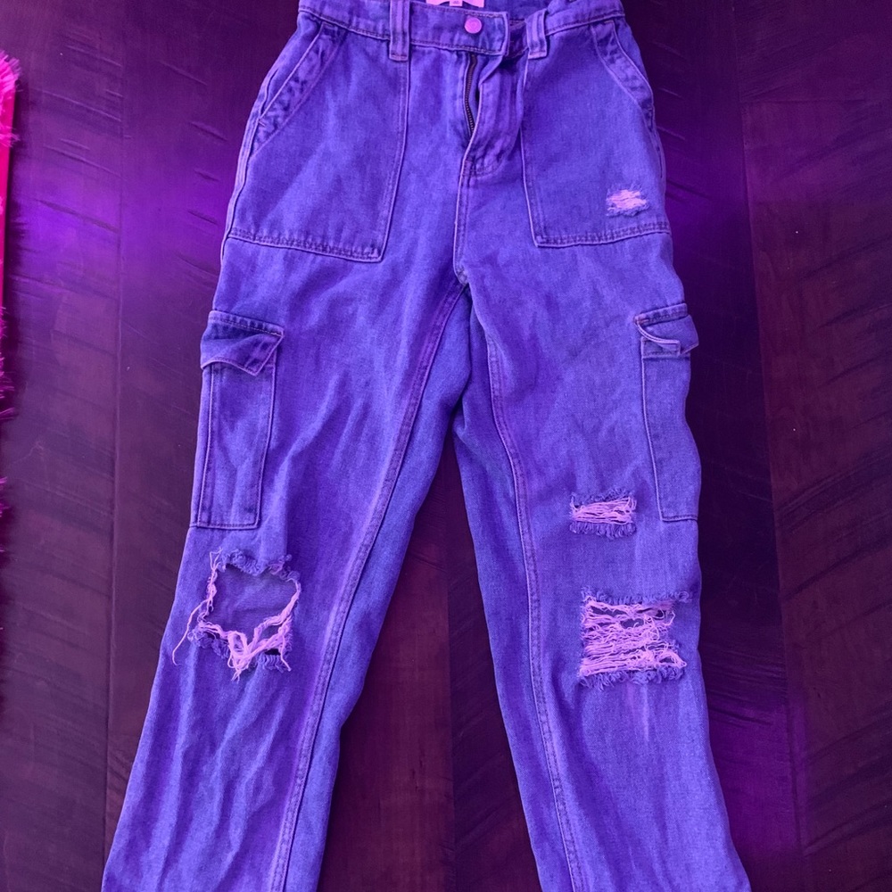 Pac Sun Cargo Ripped Jeans!